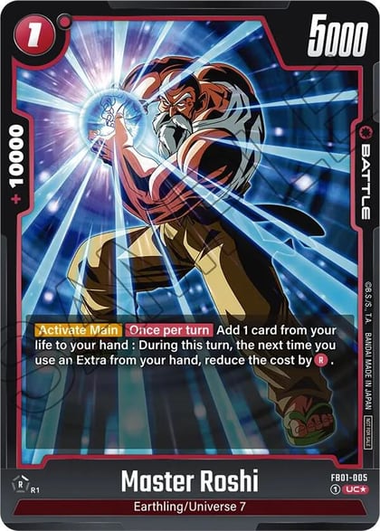 Master Roshi (Tournament Pack 01), Tournament and Championship Promos FB01-005