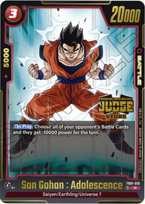 Son Gohan : Adolescence (Judge Pack (Store Judge) 01), Tournament and Championship Promos FB01-016