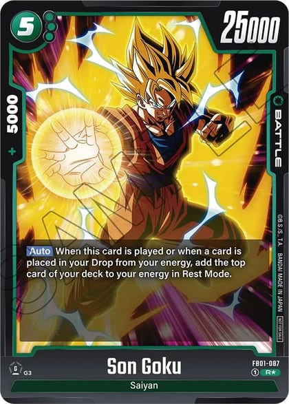Son Goku - FB01-087 (Tournament Pack 01), Tournament and Championship Promos FB01-087
