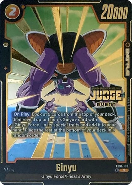 Ginyu - FB01-108 (Judge Pack (Event Judge) 01), Tournament and Championship Promos FB01-108