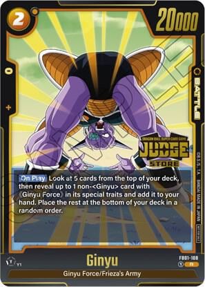 Ginyu - FB01-108 (Judge Pack (Store Judge) 01), Tournament and Championship Promos FB01-108