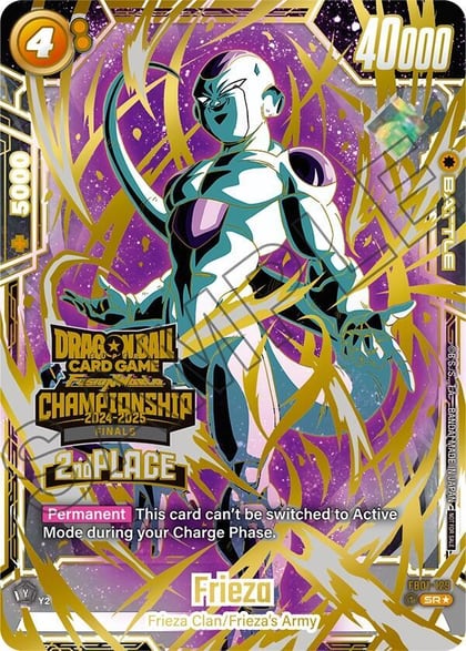 Frieza - FB01-129 (Championship 2024-2025 Finals 2nd Place), Tournament and Championship Promos FB01-129