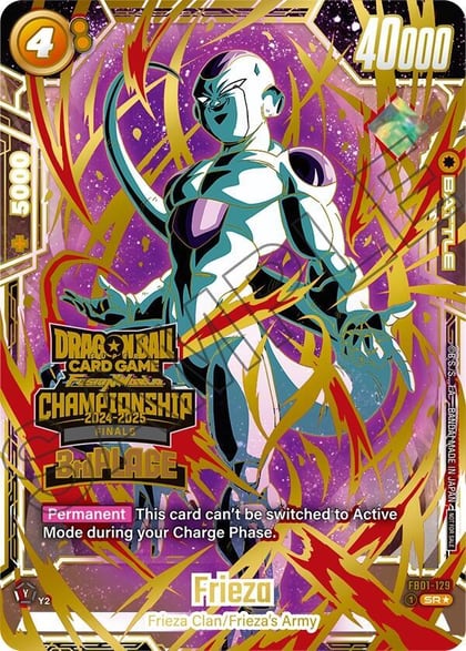 Frieza - FB01-129 (Championship 2024-2025 Finals 3rd Place), Tournament and Championship Promos FB01-129