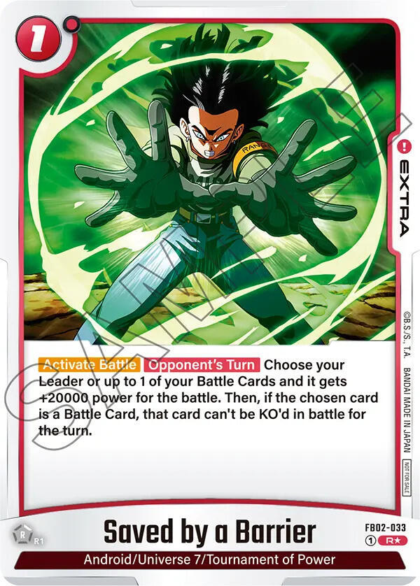 Saved by a Barrier - FB02-033 (Championship Pack 01), Tournament and Championship Promos FB02-033