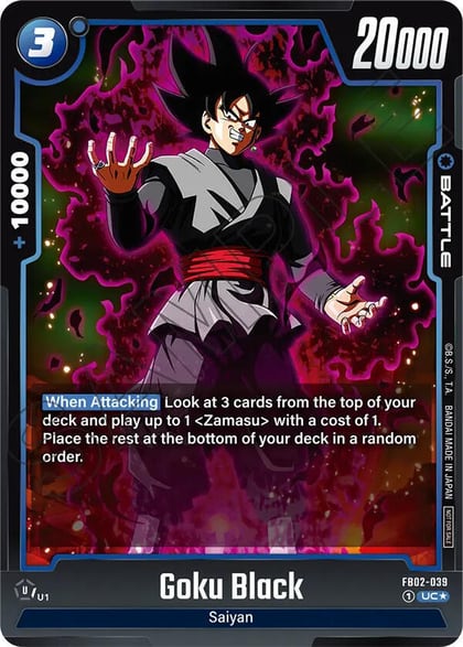 Goku Black - FB02-039 (Championship Pack 01), Tournament and Championship Promos FB02-039