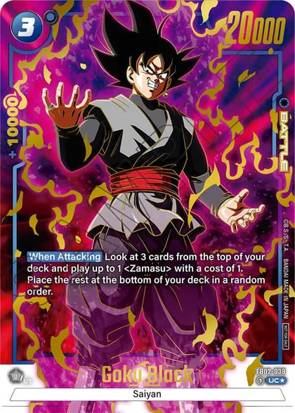 Goku Black - FB02-039 (Championship Pack 01) (Gold), Tournament and Championship Promos FB02-039