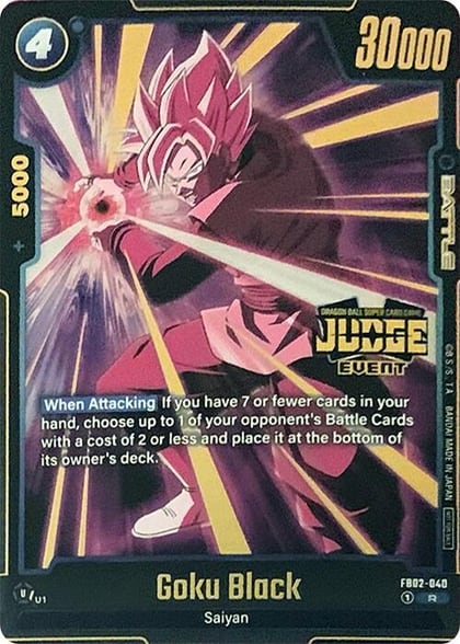Goku Black - FB02-040 (Judge Pack (Event Judge) 02), Tournament and Championship Promos FB02-040
