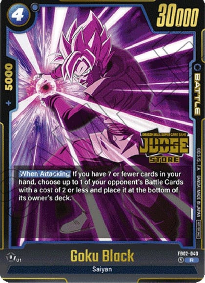 Goku Black - FB02-040 (Judge Pack (Store Judge) 02), Tournament and Championship Promos FB02-040