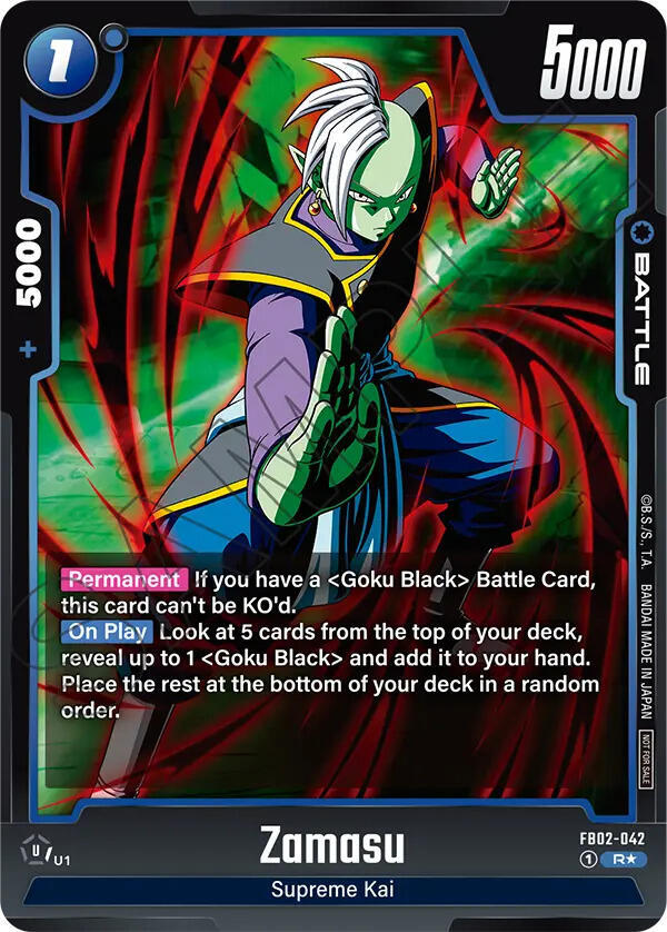 Zamasu - FB02-042 (Championship Pack 01), Tournament and Championship Promos FB02-042