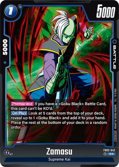 Zamasu - FB02-042 (Championship Pack 01), Tournament and Championship Promos FB02-042