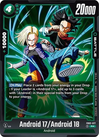 Android 17/Android 18 - FB02-077 (Tournament Pack 02), Tournament and Championship Promos FB02-077