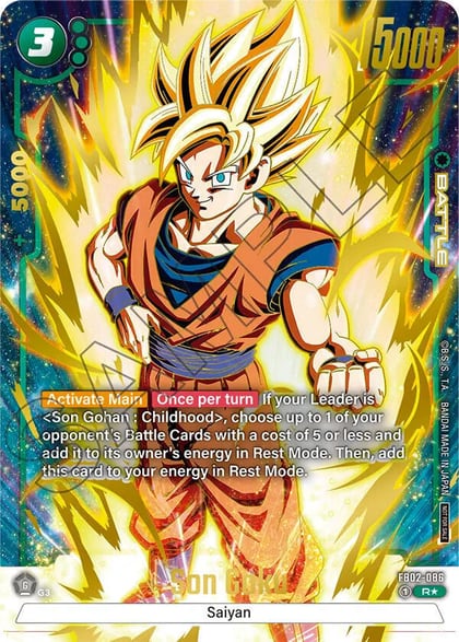 Son Goku - FB02-086 (Championship Pack 01) (Gold), Tournament and Championship Promos FB02-086