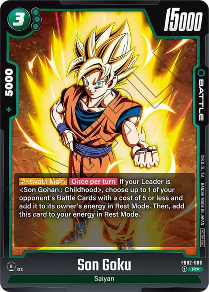 Son Goku - FB02-086 (Championship Pack 01), Tournament and Championship Promos FB02-086