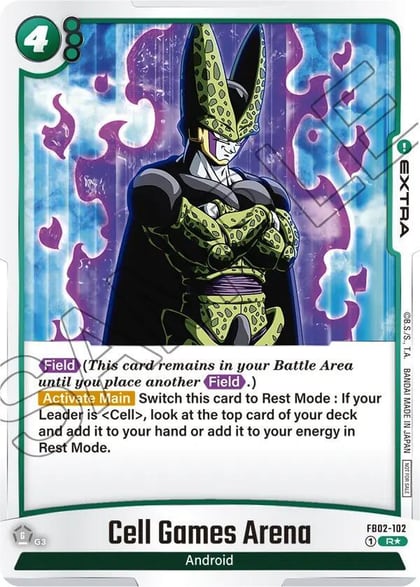 Cell Games Arena - FB02-102 (Championship Pack 02), Tournament and Championship Promos FB02-102