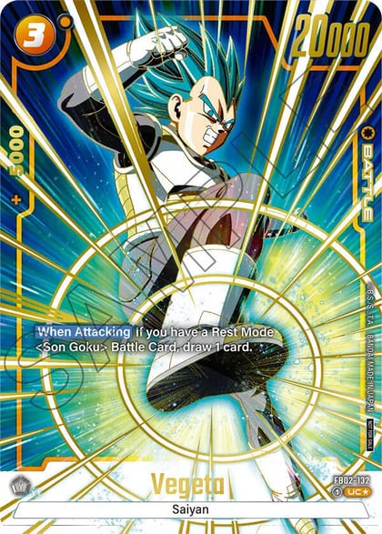 Vegeta - FB02-132 (Championship Pack 01) (Gold), Tournament and Championship Promos FB02-132