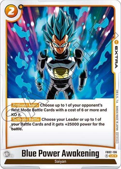 Blue Power Awakening - FB02-136 (Tournament Pack 02), Tournament and Championship Promos FB02-136