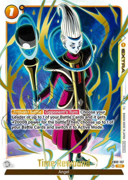 Time Rewound - FB02-137 (Championship Pack 01) (Gold), Tournament and Championship Promos FB02-137