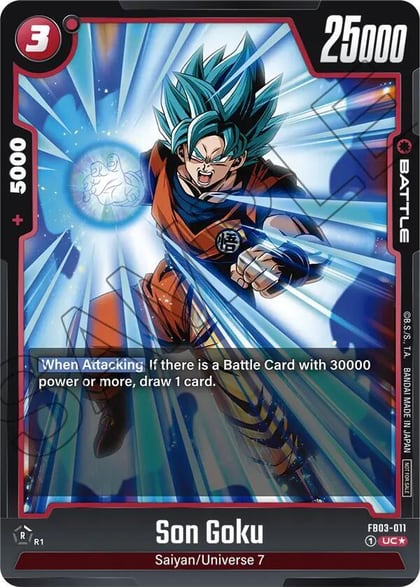 Son Goku - FB03-011 (Championship Pack 02), Tournament and Championship Promos FB03-011