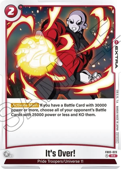 It's Over! - FB03-023 (Championship Pack 02), Tournament and Championship Promos FB03-023