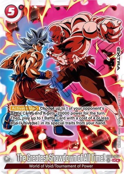 The Greatest Showdown of All Time! (Tournament Pack -Winner- 04), Tournament and Championship Promos FB03-024