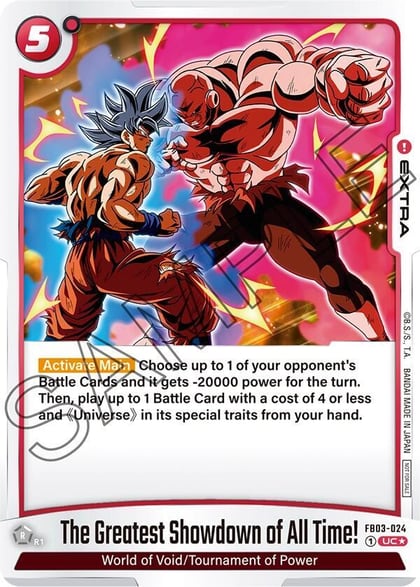 The Greatest Showdown of All Time! (Tournament Pack 04), Tournament and Championship Promos FB03-024