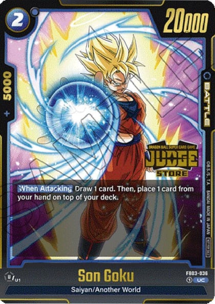 Son Goku - FB03-036 (Judge Pack (Store Judge) 02), Tournament and Championship Promos FB03-036