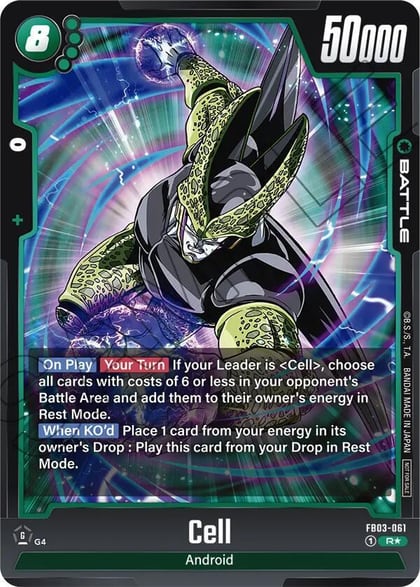 Cell (Tournament Pack 03), Tournament and Championship Promos FB03-061