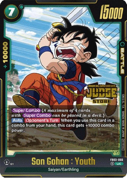 Son Gohan : Youth - FB03-066 (Judge Pack (Store Judge) 02), Tournament and Championship Promos FB03-066