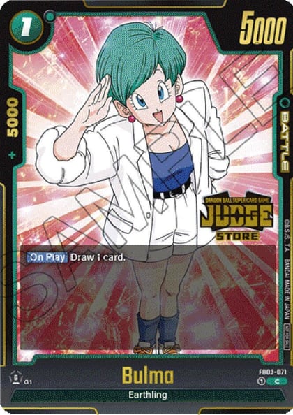 Bulma - FB03-071 (Judge Pack (Store Judge) 02), Tournament and Championship Promos FB03-071