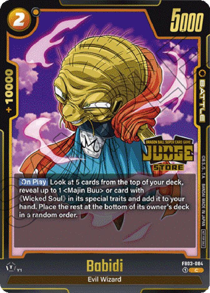 Babidi - FB03-084 (Judge Pack (Store Judge) 02), Tournament and Championship Promos FB03-084