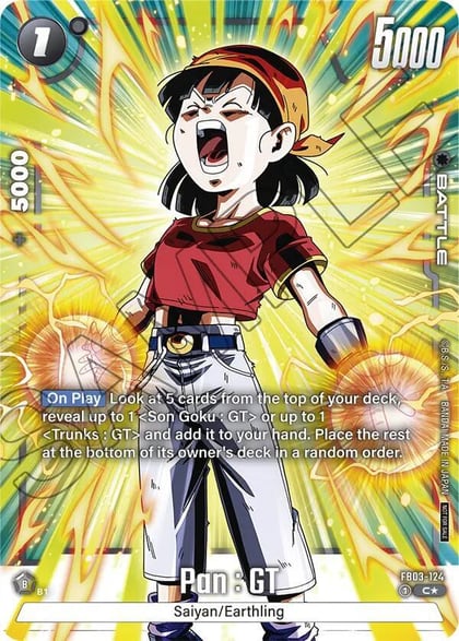 Pan : GT (Tournament Pack -Winner- 03), Tournament and Championship Promos FB03-124
