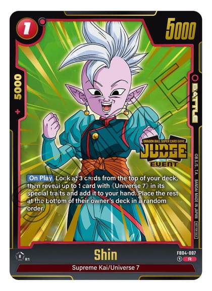 Shin (Judge Pack (Event Judge) 03), Tournament and Championship Promos FB04-007