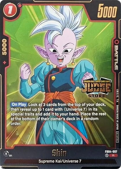 Shin - FB04-007 (Judge Pack (Store Judge) 03), Tournament and Championship Promos FB04-007