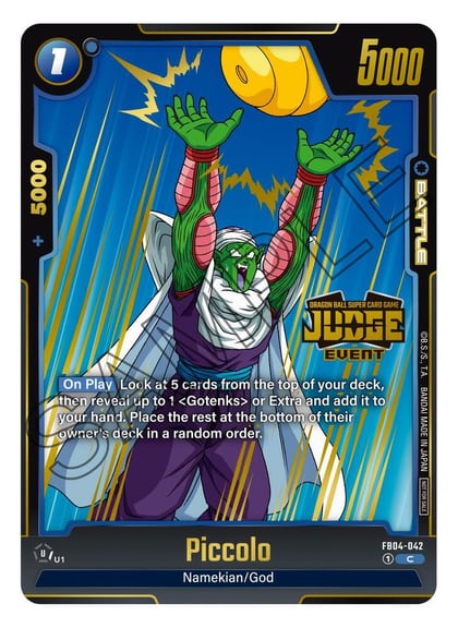 Piccolo (Judge Pack (Event Judge) 03), Tournament and Championship Promos FB04-042