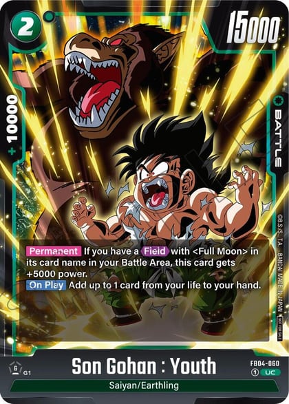 Son Gohan : Youth (Limited Pack 01), Tournament and Championship Promos FB04-060