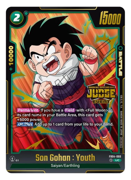 Son Gohan : Youth (Judge Pack (Event Judge) 03), Tournament and Championship Promos FB04-060