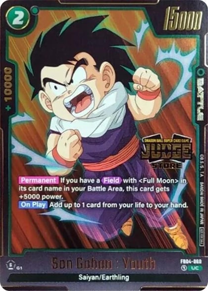 Son Gohan : Youth (Judge Pack (Store Judge) 03), Tournament and Championship Promos FB04-060