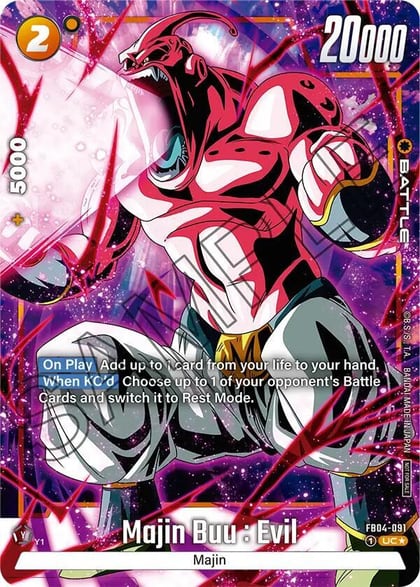 Majin Buu : Evil - FB04-091 (Tournament Pack -Winner- 05), Tournament and Championship Promos FB04-091