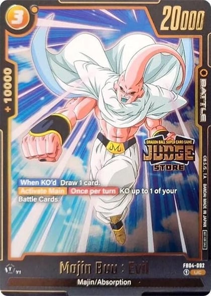 Majin Buu : Evil - FB04-092 (Judge Pack (Store Judge) 03), Tournament and Championship Promos FB04-092