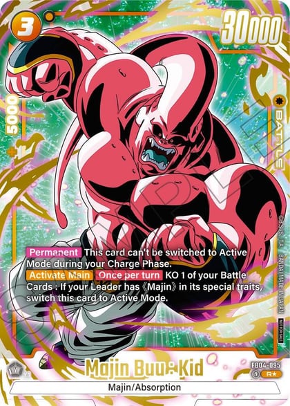 Majin Buu : Kid (Alternate Art) (Limited Pack 01), Tournament and Championship Promos FB04-095