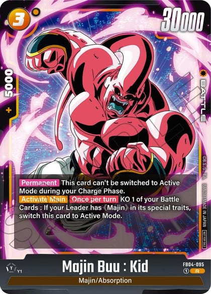 Majin Buu : Kid (Limited Pack 01), Tournament and Championship Promos FB04-095