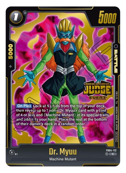 Dr. Myuu (Judge Pack (Event Judge) 03), Tournament and Championship Promos FB04-112
