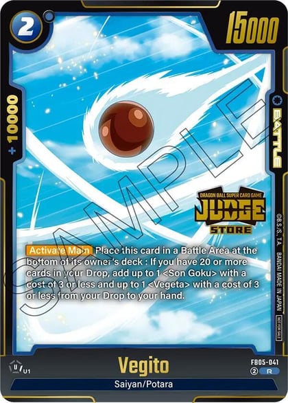 Vegito (Judge Pack (Store Judge) 04), Tournament and Championship Promos FB05-041