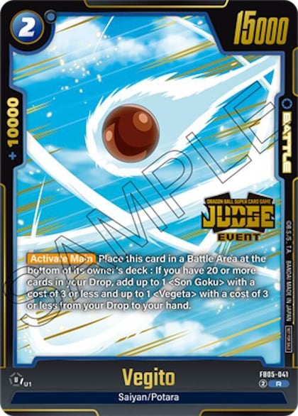 Vegito (Judge Pack (Event Judge) 04), Tournament and Championship Promos FB05-041
