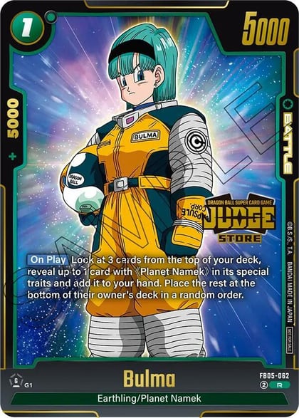 Bulma (Judge Pack (Store Judge) 04), Tournament and Championship Promos FB05-062