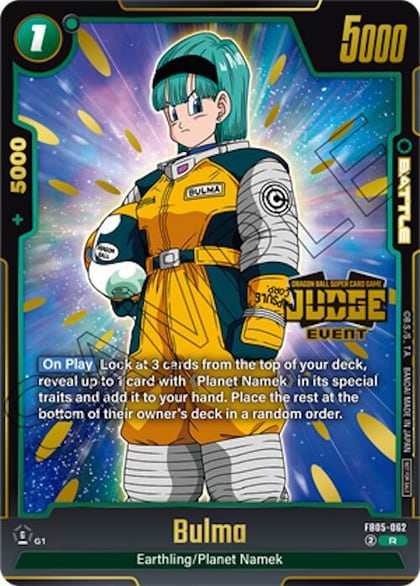 Bulma (Judge Pack (Event Judge) 04), Tournament and Championship Promos FB05-062