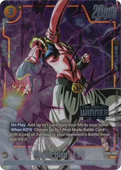 Majin Buu : Evil (Tournament Pack -Winner- 06), Tournament and Championship Promos FB05-086