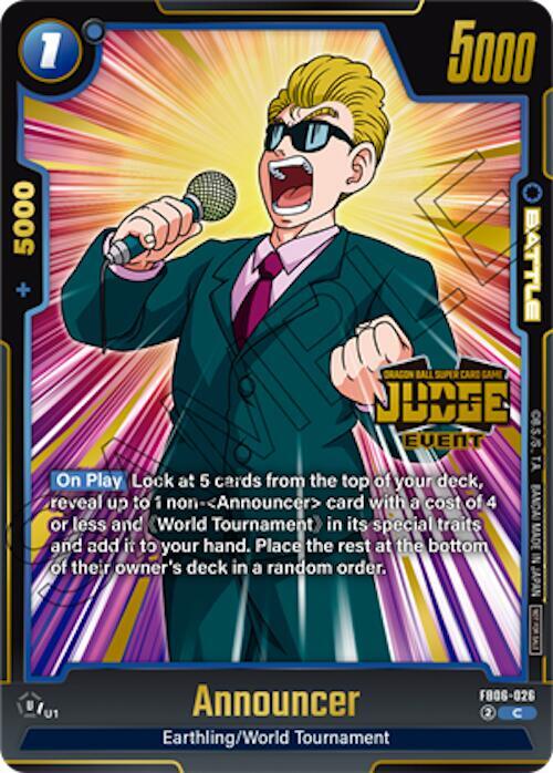 Announcer (Judge Pack (Event Judge) 04), Tournament and Championship Promos FB06-026