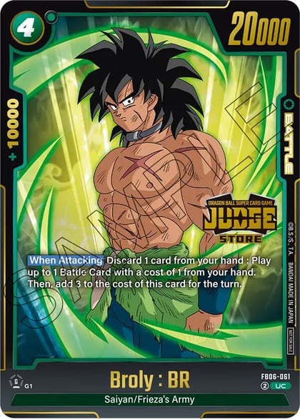 Broly : BR (Judge Pack (Store Judge) 04), Tournament and Championship Promos FB06-061
