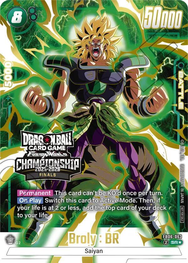 Broly : BR - FB06-063 (Championship 2025-2026 Finals), Tournament and Championship Promos FB06-063
